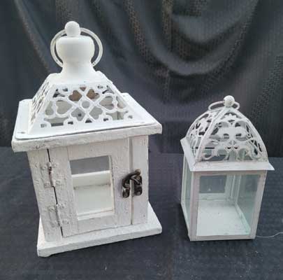 White Candle Lanterns