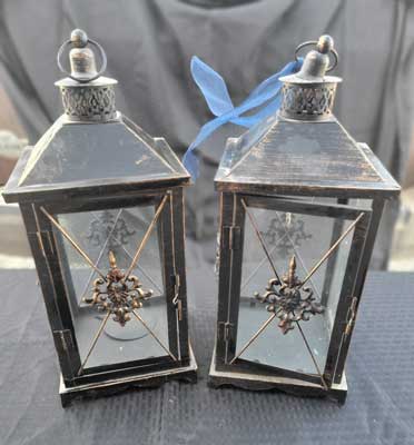 Large Metal Candle lanterns