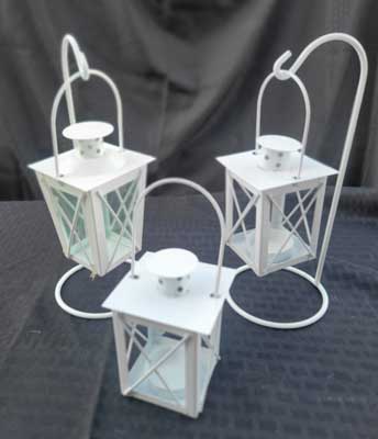 White Candle Lantern
