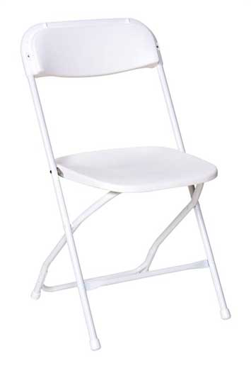Wite Folding Chair for rent Springfield, MO